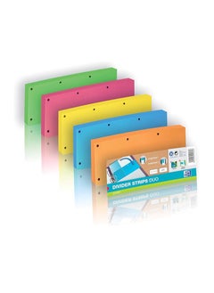 ELBA Elba 400014012 Strips Duo, Neutral, 240 x 105 mm; 160 g/m²/Box 60 Dividers, Green  - Image 2