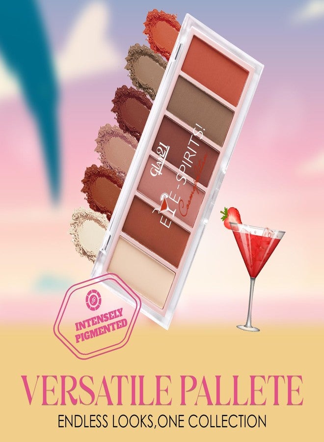 جلام 21 باليت ظلال العيون Glam21 Eye Spirits | ألوان غنية بالأصباغ، مطفية ولامعة | تركيبة سهلة الدمج ومقاومة للتجعد | باليت مكياج عيون يدوم طويلاً | 18 غرام، Cosmopolitan-04 - Image 4