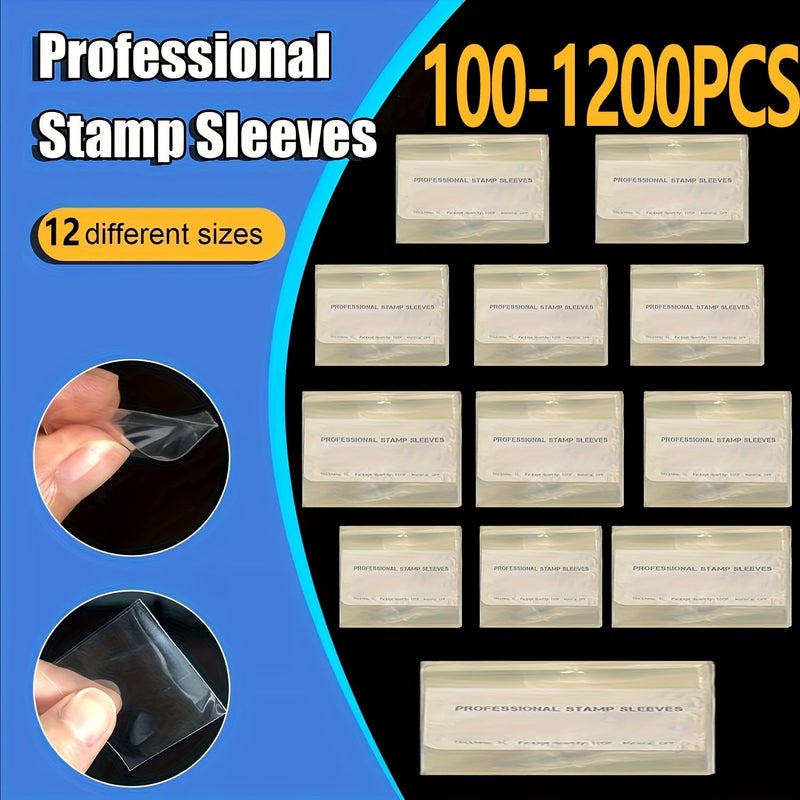 Philatelic Stamp Collection Bags OPP 100pcs 35x65 cm Storage and Display - Image 1