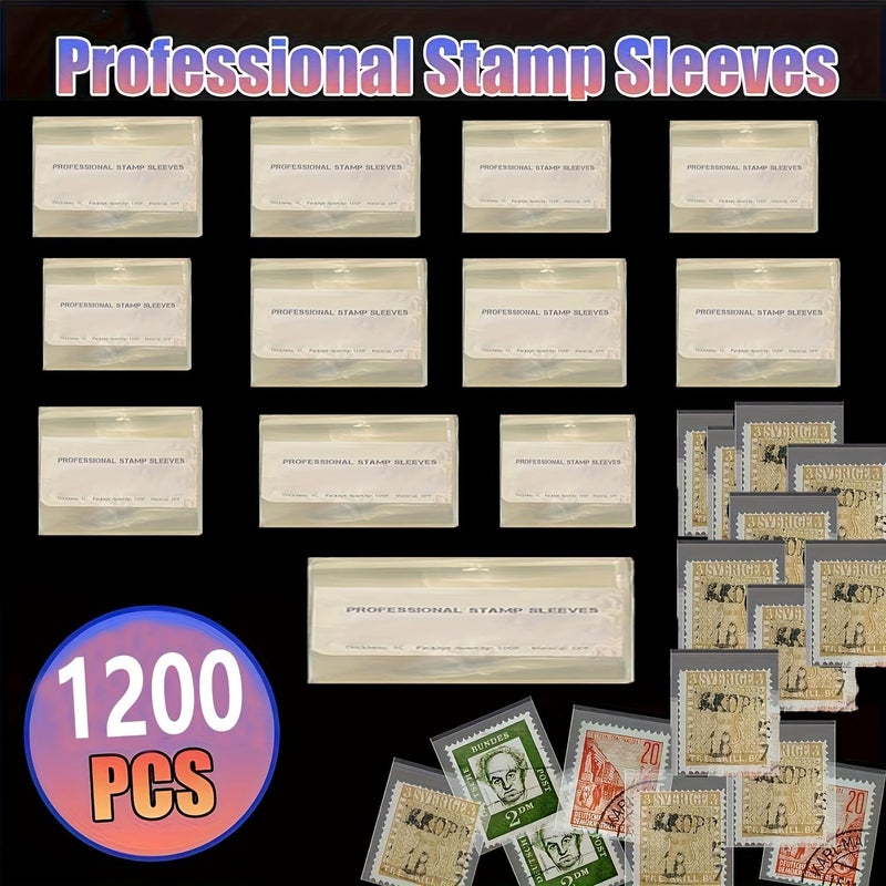 Philatelic Stamp Collection Bags OPP 100pcs 35x65 cm Storage and Display - Image 2