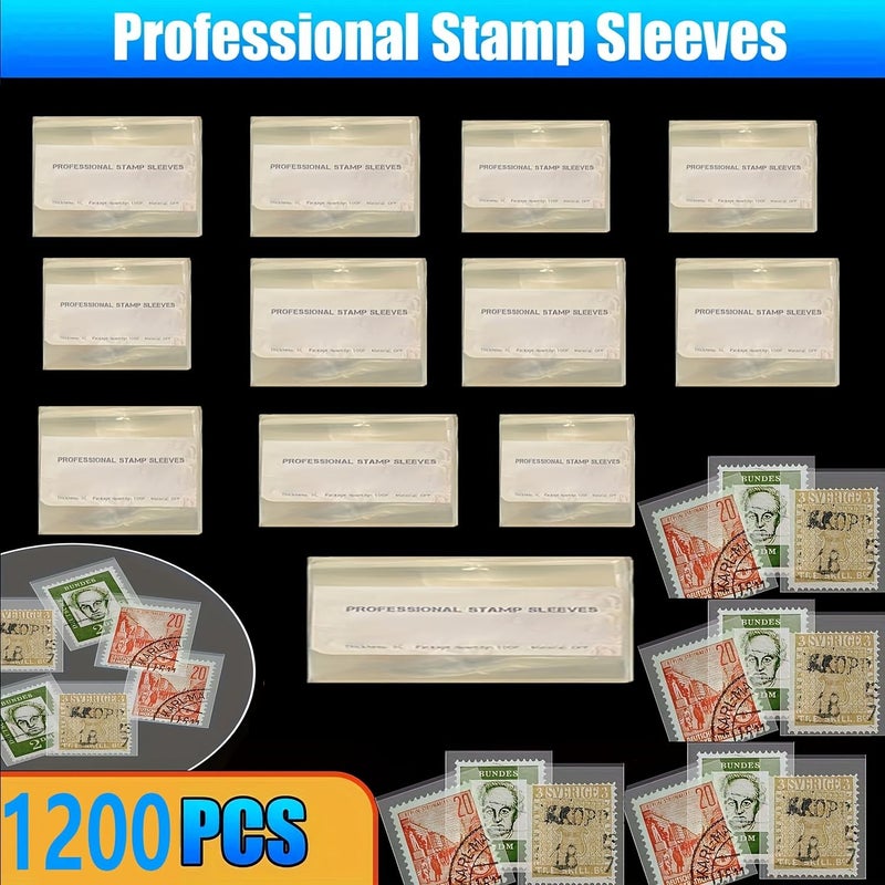 Philatelic Stamp Collection Bags OPP 100pcs 35x65 cm Storage and Display - Image 4