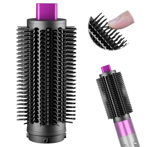 ZEPHBLOW Upgraded Round Volumizing Brush for Dyson Airwrap Round Brush Attachment Compatible with Airwrap HS010508 Flexible Bristles for Root Lift Volume Frizz Control Styling Volumizing Rose - Image 1