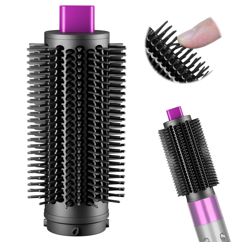 ZEPHBLOW Upgraded Round Volumizing Brush for Dyson Airwrap Round Brush Attachment Compatible with Airwrap HS010508 Flexible Bristles for Root Lift Volume Frizz Control Styling Volumizing Rose - Image 2