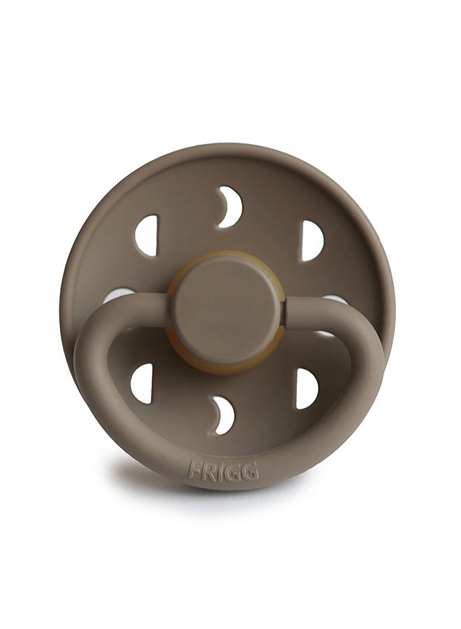 FRIGG Moon Phase Latex Baby Pacifier 6-18M 1-Pack Portobello - Size 2 - Image 1