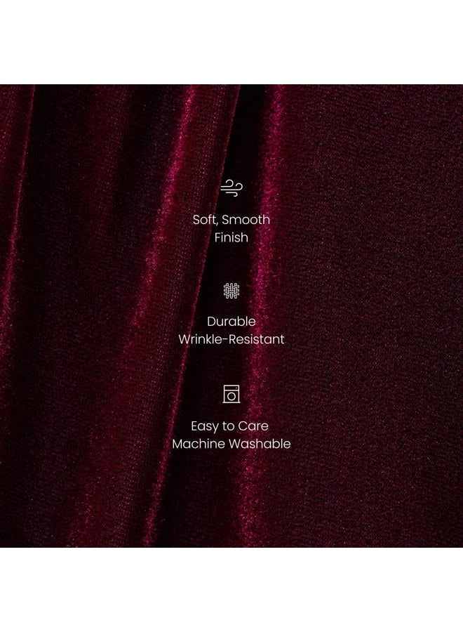 Lulus Womens Zarae Corset Velvet Flounce Skirt Mini Dress, Merlot, M - Image 3