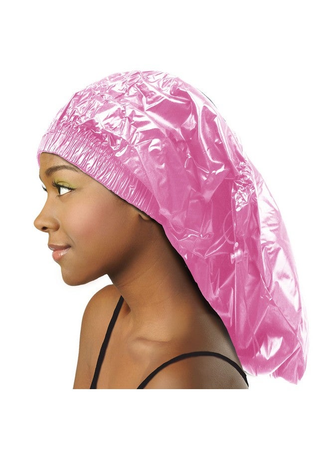 Donna Shower Cap For Women Donna Shower Caps For Women Reusable Waterproof Travel Accessories For Women Spa Braid Pink