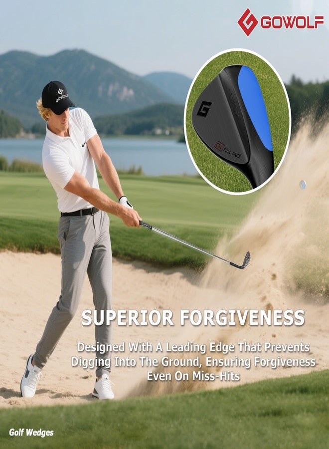 Gowolf 69 Degree Wedge Right Hand - Forged Golf Wedges Full Face for Men, Premium Gap Wedges Sand Wedge Lob Wedge Golf Club for Men, Great Golf Gifts - CNC Milled Face for More Spin (Black 69 Degree) - Image 5