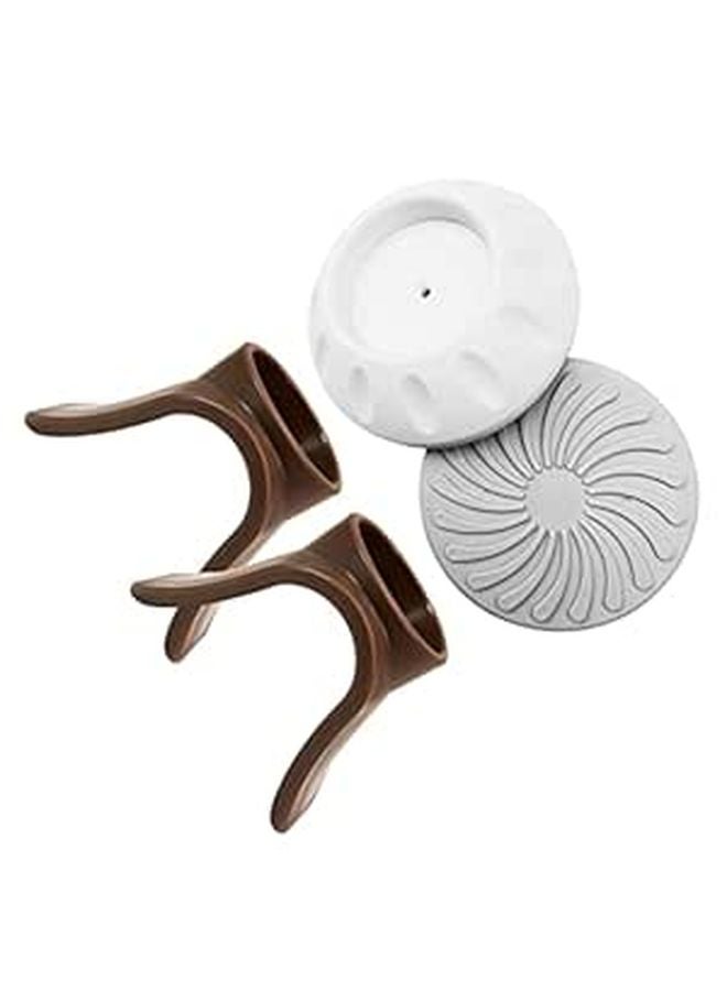 4 Pcs Soft Wall Bumpers And Safety Cups For Door Stairs Baseboards Corner Protection - Image 1