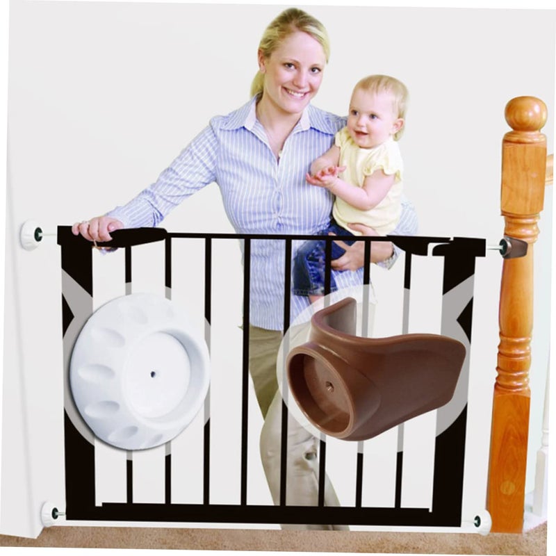 4 Pcs Soft Wall Bumpers And Safety Cups For Door Stairs Baseboards Corner Protection - Image 4