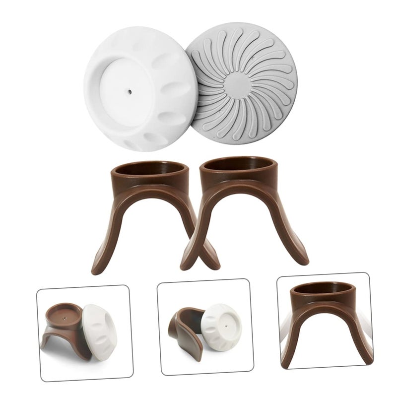 4 Pcs Soft Wall Bumpers And Safety Cups For Door Stairs Baseboards Corner Protection - Image 3