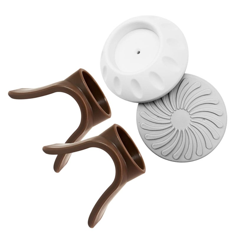 4 Pcs Soft Wall Bumpers And Safety Cups For Door Stairs Baseboards Corner Protection - Image 2