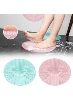 COTTON BOX Foot Shower Mat with Suction Cup Silicone - Massage Pad  - Image 1