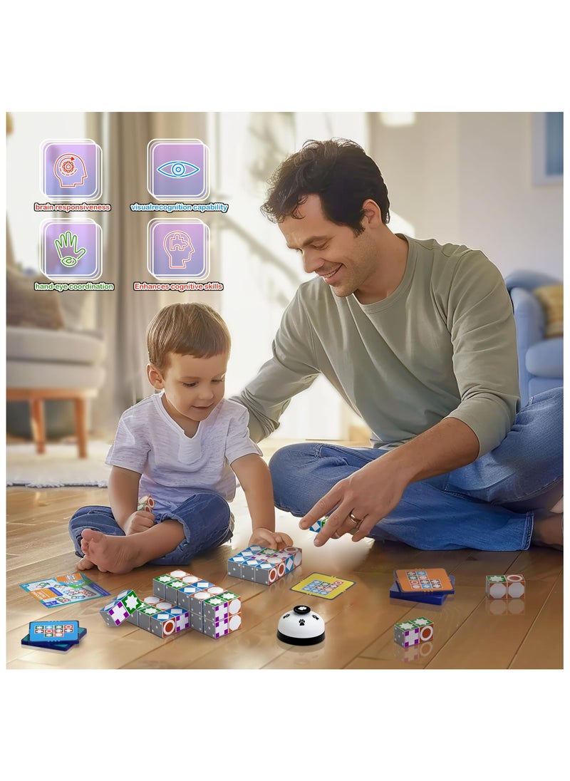 Anmi - Wooden Matching Puzzle Board Game, Family Games for Children Adults for Ages 3+ - Image 1