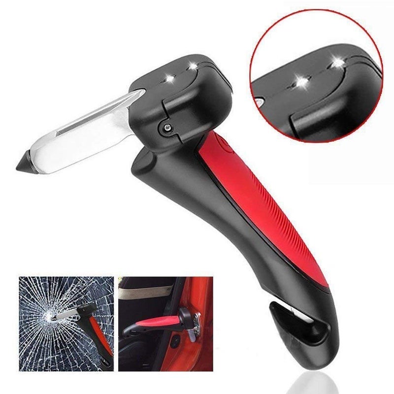 EBOFAB Car Safety Hammer Handle Seatbelt Cutter, and Emergency Window Glass Breaker Escape Tool - Image 4