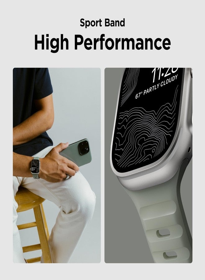 Nomad Sport Band - 45mm | Coastal Rock Green Apple watch ultra 1-3 bands, Designed to give your Apple Watch a modern and athletic look for intense workouts and everyday wear, Compatible with New Series 11, Ultra 1-3, Series 1-10, and SE - Image 5