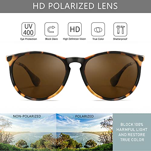 SUNGAIT Vintage Round Sunglasses for Women Classic Retro Designer Style SGT567PGBWKC IN - Image 2