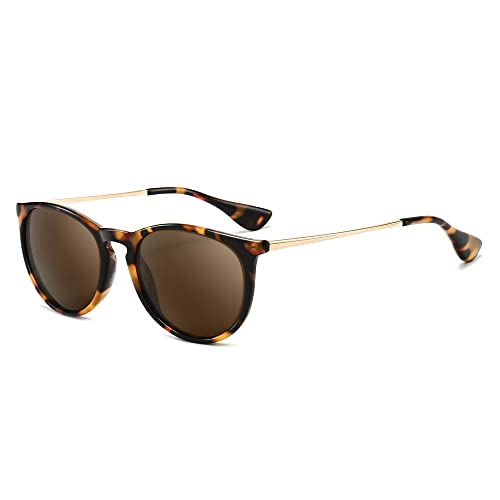 SUNGAIT Vintage Round Sunglasses for Women Classic Retro Designer Style SGT567PGBWKC IN - Image 1