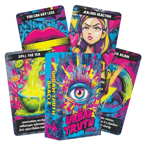 sishui Urban Truth Oracle 80 Oracle Card Deck for BeginnersIntuitive Oracle Cards for Love Relationships Emotional InsightDaily Readings Self Reflection and Real Life Guidance - Image 1