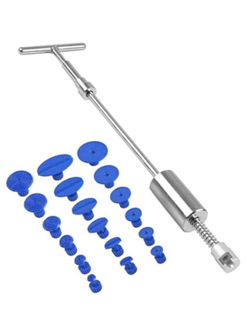 Gonice Paintless Dent Repair Puller Kit Dent Remover Repair Bar 19pcs Pulling for Lifter Paintless Removal Dent Puller Slide Hammer T-Bar Tool  - Image 1