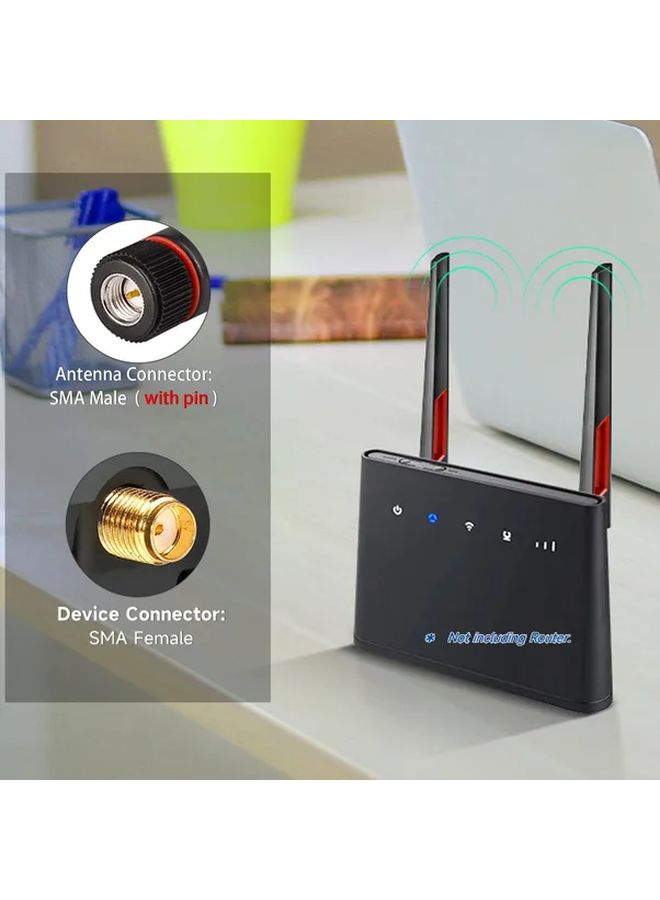 2pcs Dual Band WiFi Antenna 2.4GHz 5GHz 5.8GHz for PCI Card Router - Image 4