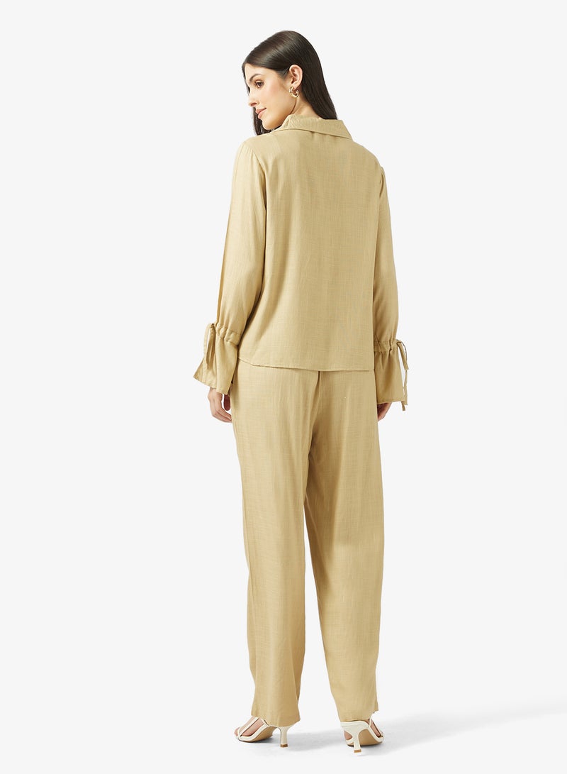 Ripples Ladies Co-ord Set With Long Sleeves Top & Wide-Leg Pant - Image 2