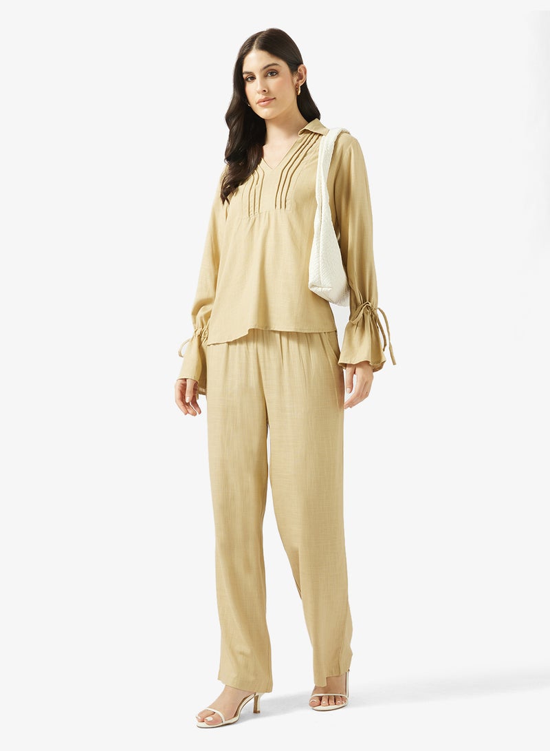 Ripples Ladies Co-ord Set With Long Sleeves Top & Wide-Leg Pant - Image 5