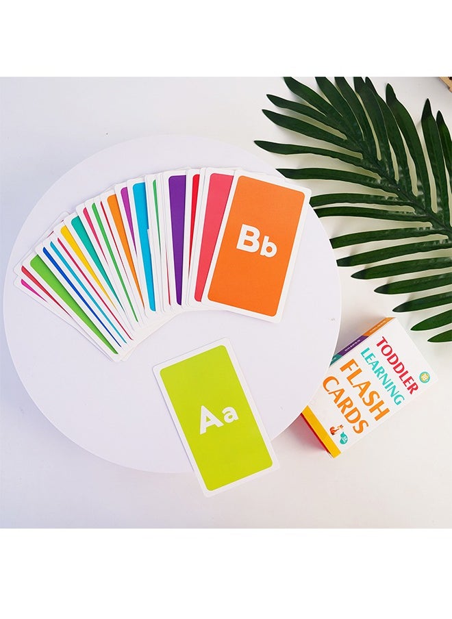 58 Alphabet Flash Cards For Toddlers Ages 2-4 - Learn Colors Numbers Shapes ABC Letters - Toddler Kids Learning Educational Toys Preschoolers Flashcards