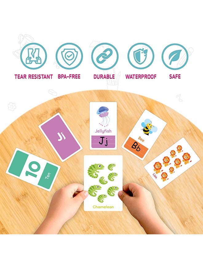 58 Alphabet Flash Cards For Toddlers Ages 2-4 - Learn Colors Numbers Shapes ABC Letters - Toddler Kids Learning Educational Toys Preschoolers Flashcards  - Image 4
