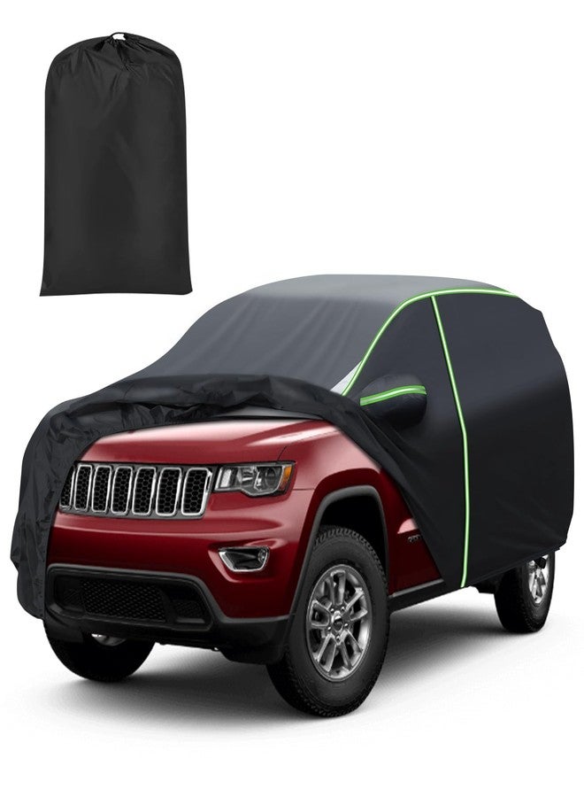 Mixsuper Liner Car Cover for Jeep Grand Cherokee 1993-2026, 7 Layers Waterproof Car Cover Accessories for Grand Cherokee with Zipper Door, Windproof Straps, Reflective Strips, Anti-UV, All Weather - Image 1