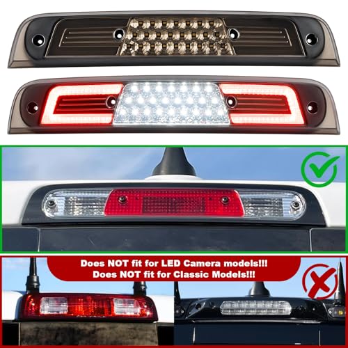 Mynoway LED 3rd Third Brake Light for Ram 1500 2019 2020 2021 2022 2023 2024(Not fit TRX​/Camera/Classic), Rear Center High Mount Stop Tail Lamp with Sealing Gasket, Replace OE 68298380, Smoked Len - Image 5