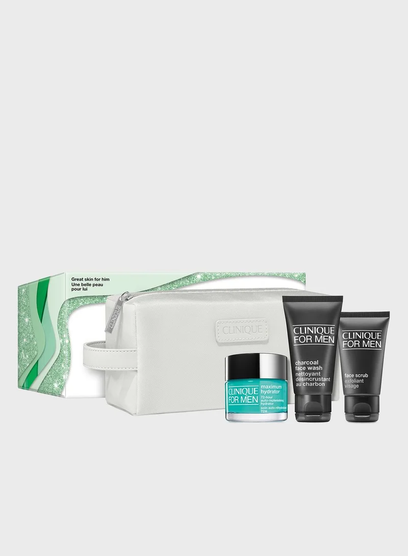CLINIQUE Great Skin For Him Skincare Set, Savings 31%