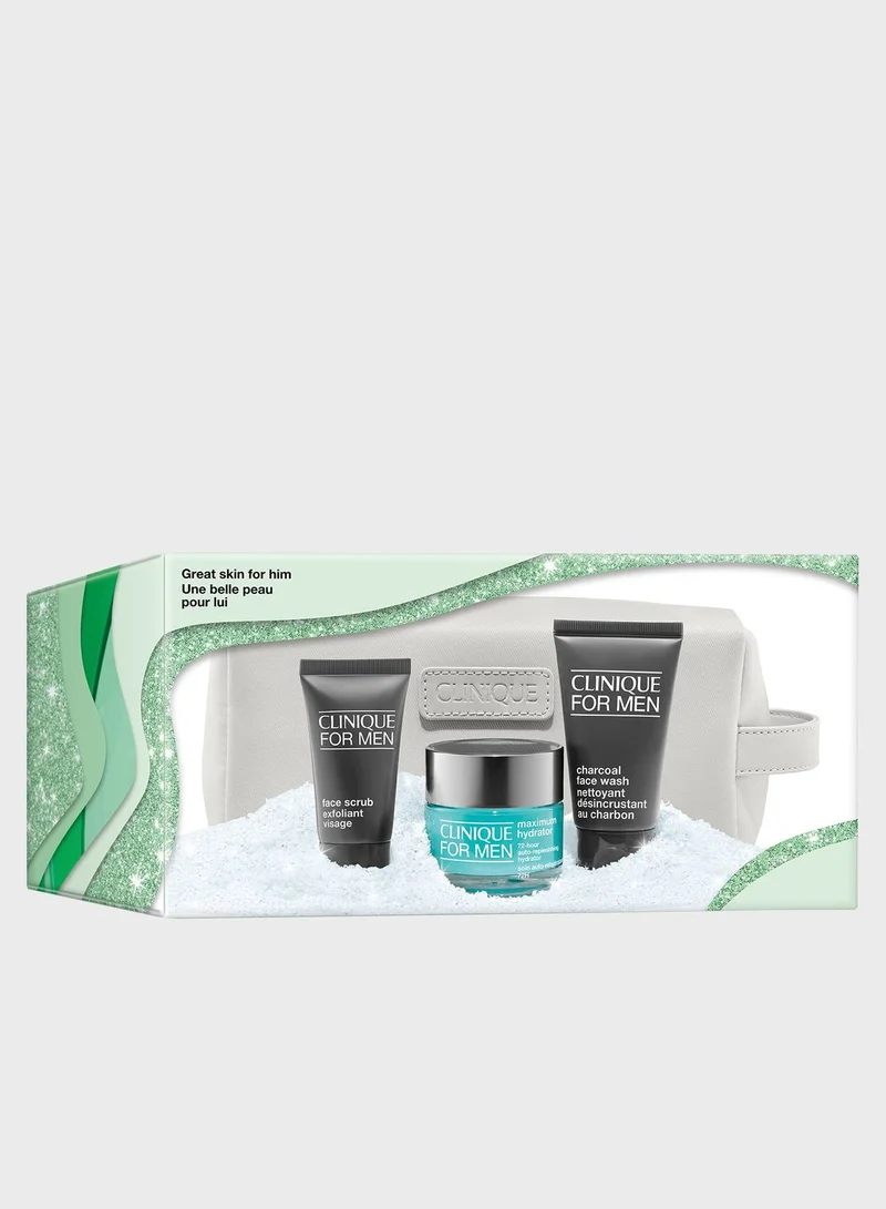 CLINIQUE Great Skin For Him Skincare Set, Savings 31%
