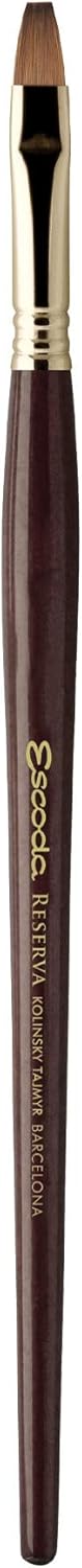 Escoda Reserva 1226 Series Artist Watercolor Short Handle Paint Brush Bright Size 20 Pure Kolinsky - Image 1