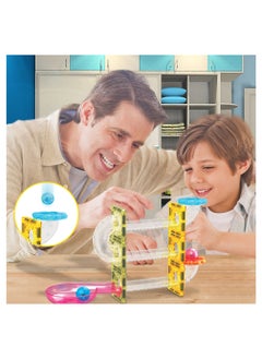 PicassoTiles Picasso Magnetic Mini Diamond Marble Run Track Set 45 Pieces | Magnetic Tiles | Building Blocks | Educational Toy Set | Construction Building Kit for Child Brain Development  - Image 5