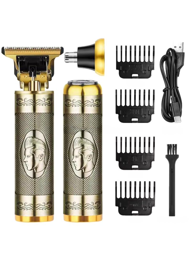 Hair Beard Trimmer for Men, 3 in 1 Hair Clippers for Men Kit, Nose Hair Trimmer, Shaver Mens Grooming Kit Cordless Electric Hair Trimmer - Image 1