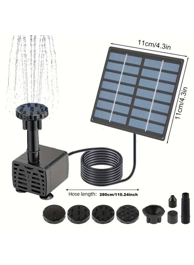 Solar Powered Bird Bath Fountain Pump Outdoor Garden Decor 1 Set - Image 4