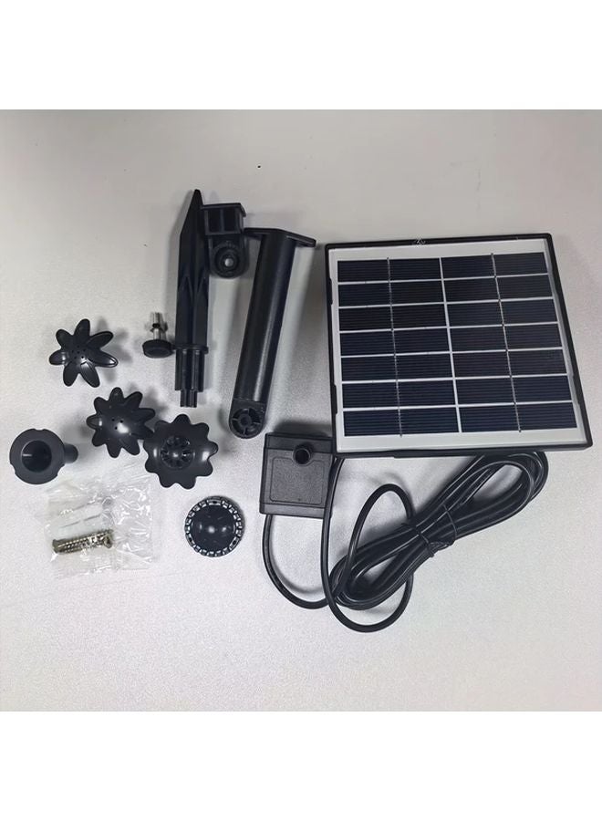 Solar Powered Bird Bath Fountain Pump Outdoor Garden Decor 1 Set - Image 1