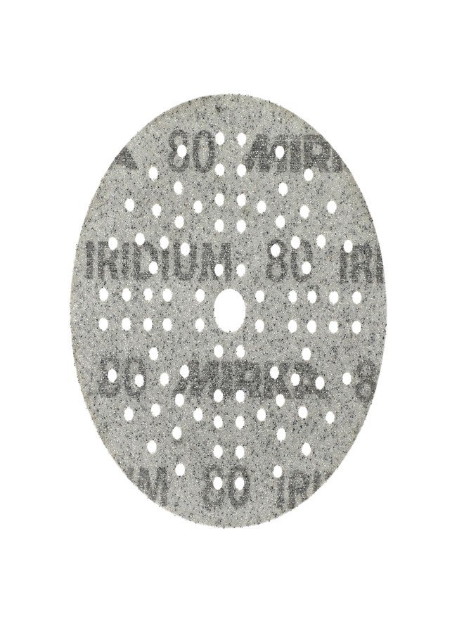 Mirka Iridium 5-Inch Sandpaper, 80 Grit - 50-Pack Hook & Loop Discs for Automotive, Wood, Wall & Body Sanding - Premium Car Sanding Paper - Image 5
