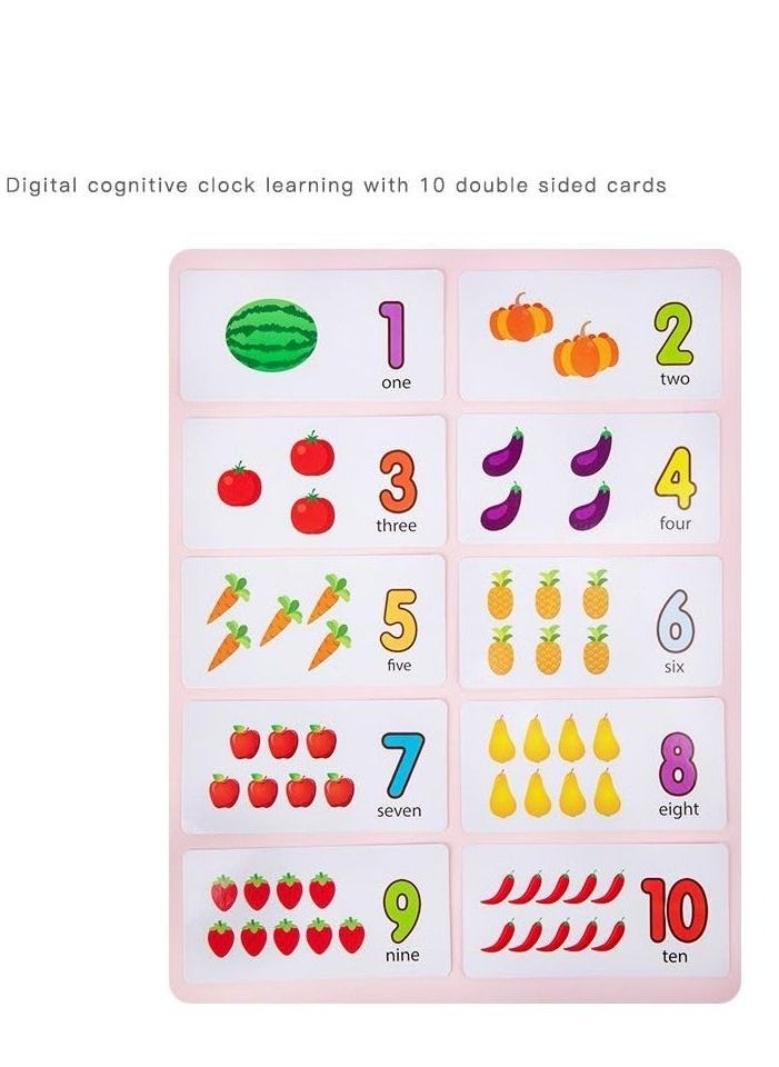 KIDSAVIA Classic Wooden Educational Toy | Learn To Tell Time Clock Toy Play Cognitive Wooden Jigsaw Puzzle Toys for Kid Montessori Preschool 3yr+  - Image 3