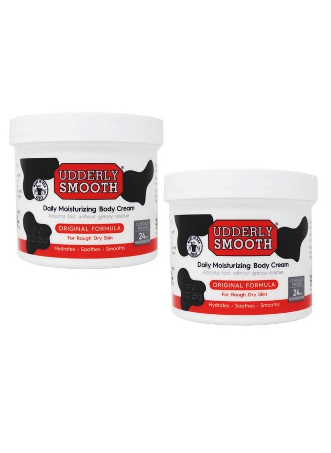 Udderly Smooth Udderly Smooth Body Cream Skin Moisturizer, 10 Ounce (Pack of 2)  - Image 1