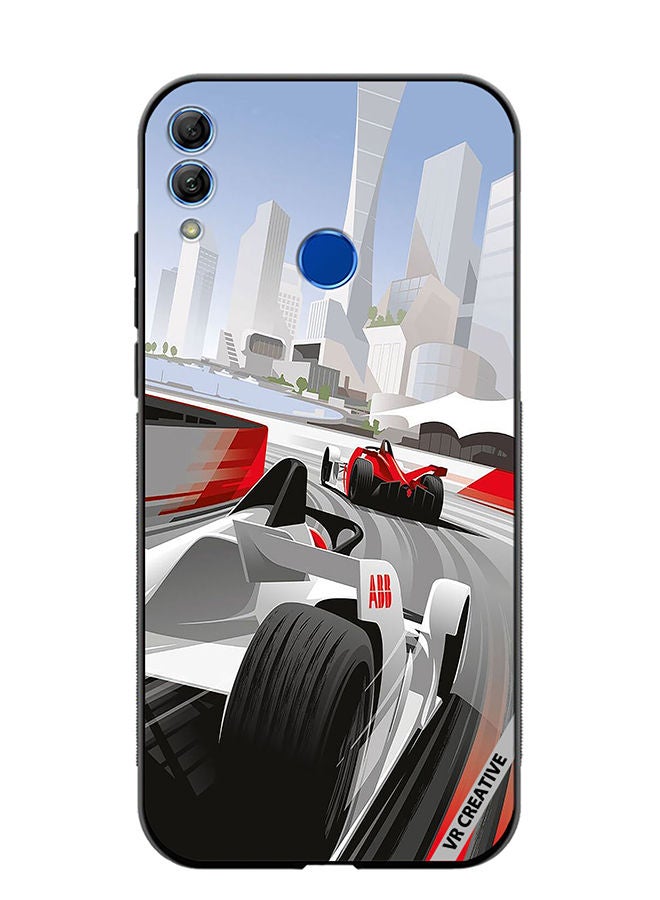 VR CREATIVE Protective Case Cover For Honor 10 Lite F1 Car Racing Design Multicolour