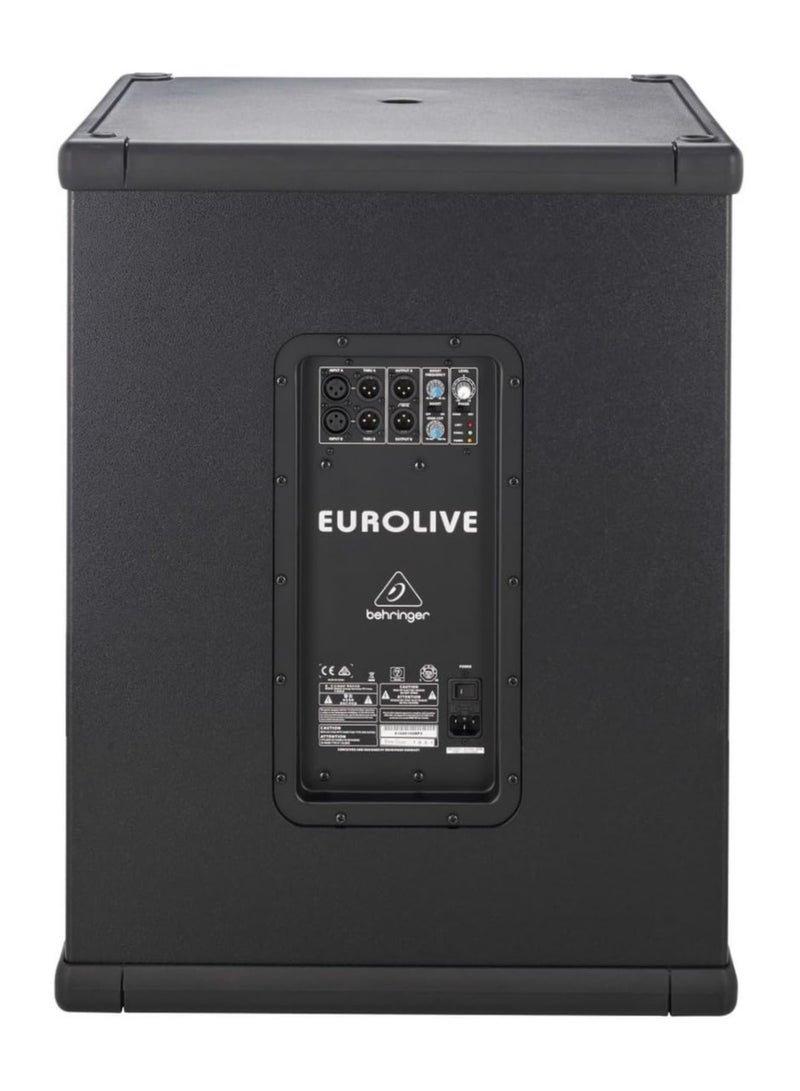 Behringer Subwoofer Powered 1x18" 3000W RMS Speaker and Built-In Stereo Crossover, Wooden B1800XP - Image 4