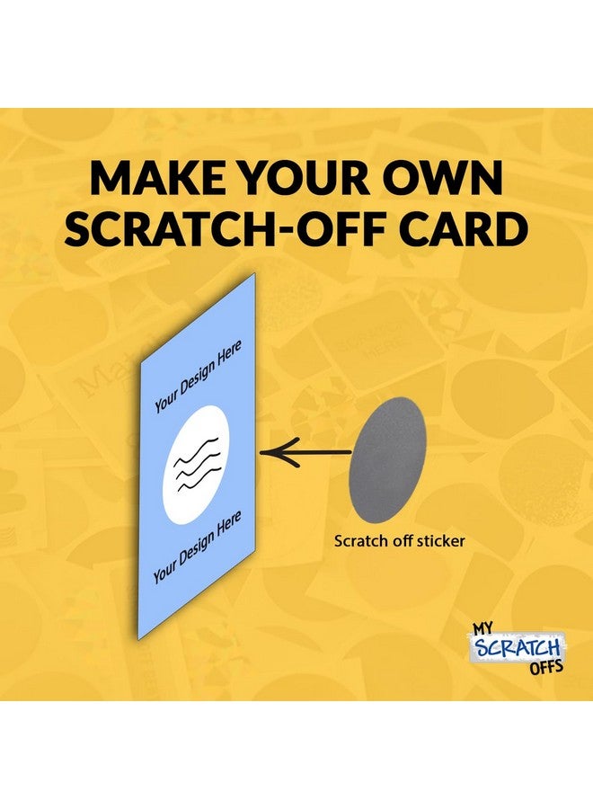 My Scratch Offs Silver 1' Circle Scratch-off Stickers, pack of 100  - Image 4