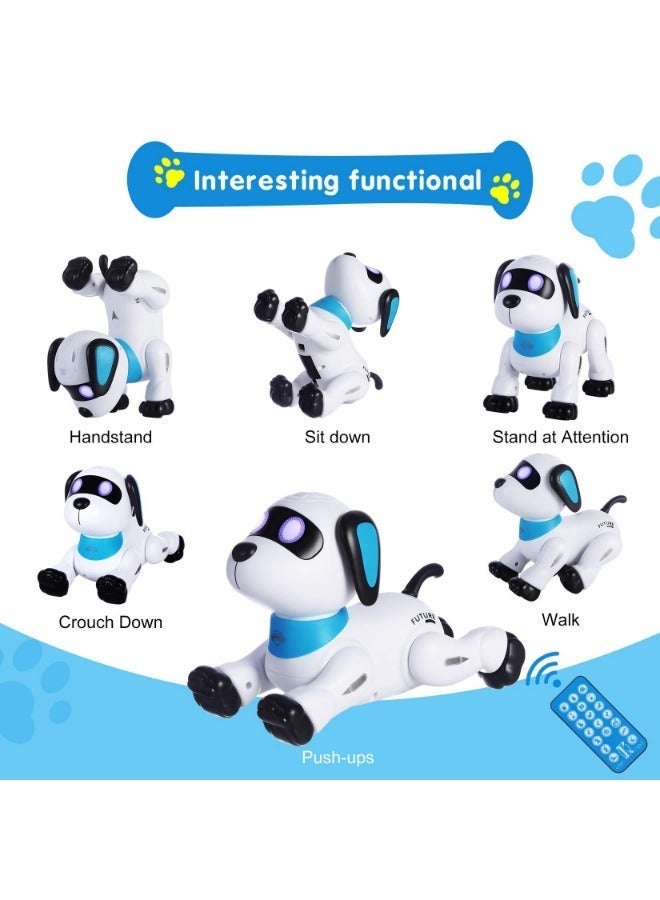 TOY GARDEN Remote Control Robot Dog Toy | Programmable Interactive Dancing Robot for Kids 5+ - RC Stunt Dog with Sound & LED Eyes - Image 2