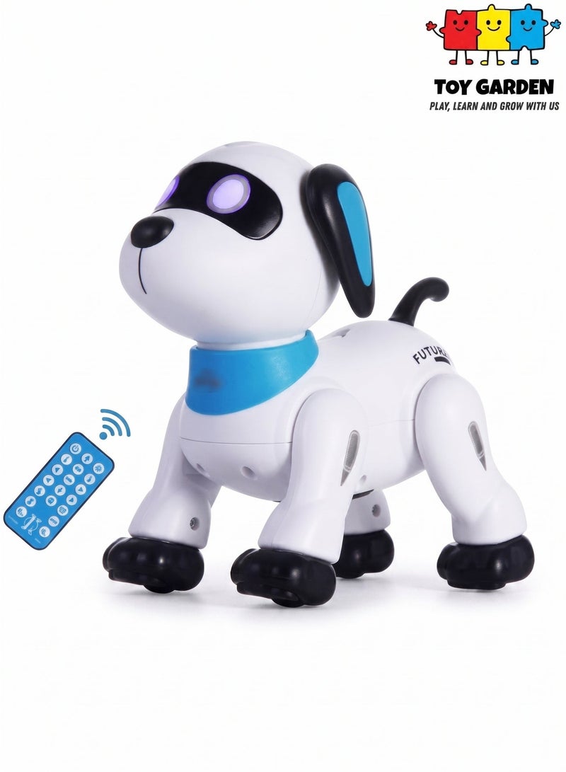 TOY GARDEN Remote Control Robot Dog Toy | Programmable Interactive Dancing Robot for Kids 5+ - RC Stunt Dog with Sound & LED Eyes - Image 1