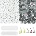 Onemorello 200 Sets Button Maker Supplies 098 inch 25mm Button Parts Buttons Supplies Approx 1 in Blank Badge Parts with Blank Paper for Buttons Maker Machine Pin Maker Press - Image 2