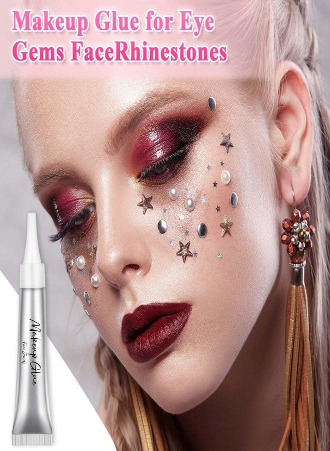 shynek Face Makeup Glue Gum Spirit Adhesive Cosmetic Glue Rhinestones Face Glue for Body Skin Eye Glitter Fake Hair Wig Mustache SFX Cosplay - Image 4