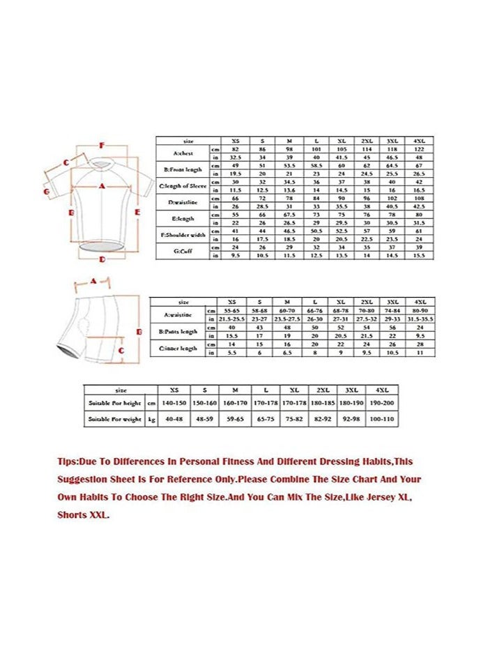 KUYING New Men's And Women's Summer Cycling Suit Set  - Image 3