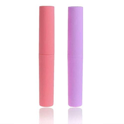 RA8 PRODUCTS RA8 Products Capsule Portable Toothbrush Tongue Cleaner Holder Case Traveling Outdoor Use to Storage Carry Case Storage Box Cover Organizer Pack of 2  - Image 1