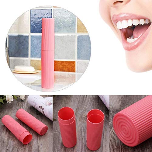 RA8 PRODUCTS RA8 Products Capsule Portable Toothbrush Tongue Cleaner Holder Case Traveling Outdoor Use to Storage Carry Case Storage Box Cover Organizer Pack of 2  - Image 3
